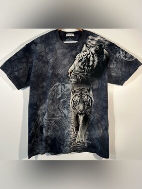 Vintage 2009 The Mountain Siegfried & Roy White Tiger Shirt Large Mirage Vegas